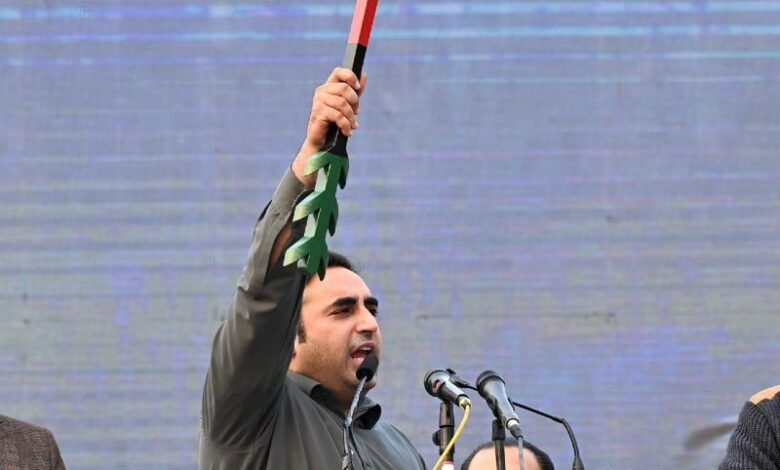 ppp chairman bilawal bhutto zardari addressing a rally in dera ismail khan on january 8 2024 photo ppp media cell